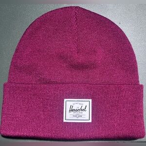 Herschel Burgundy Knit Beanie